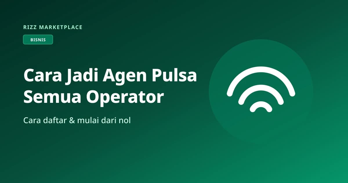 Ilustrasi menjadi agen pulsa semua operator